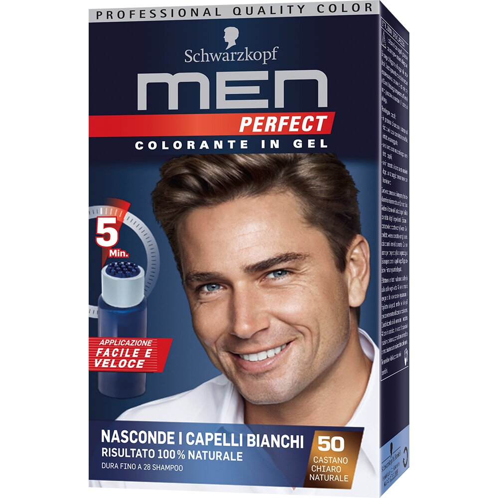 Schwarzkopf Men Perfect Colorante In Gel 50 Castano Chiaro-2