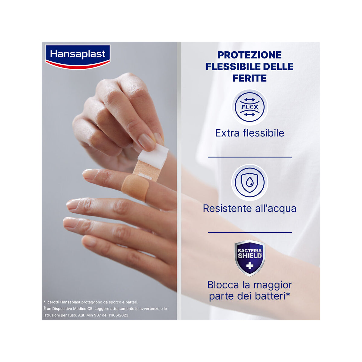 Hansaplast Cerotti Elastic Elastici E Flessibili Per Articolazioni 2 Formati 20 Pezzi-2