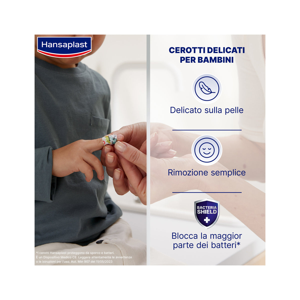Hansaplast Cerotti Kids Bambini Ipoallergenici E Delicati 2 Formati 20 Pezzi-2