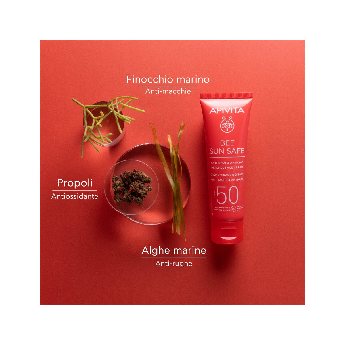 Apivita Bee Sun Safe crema viso SPF50 anti-macchia & anti-age 50ml-3