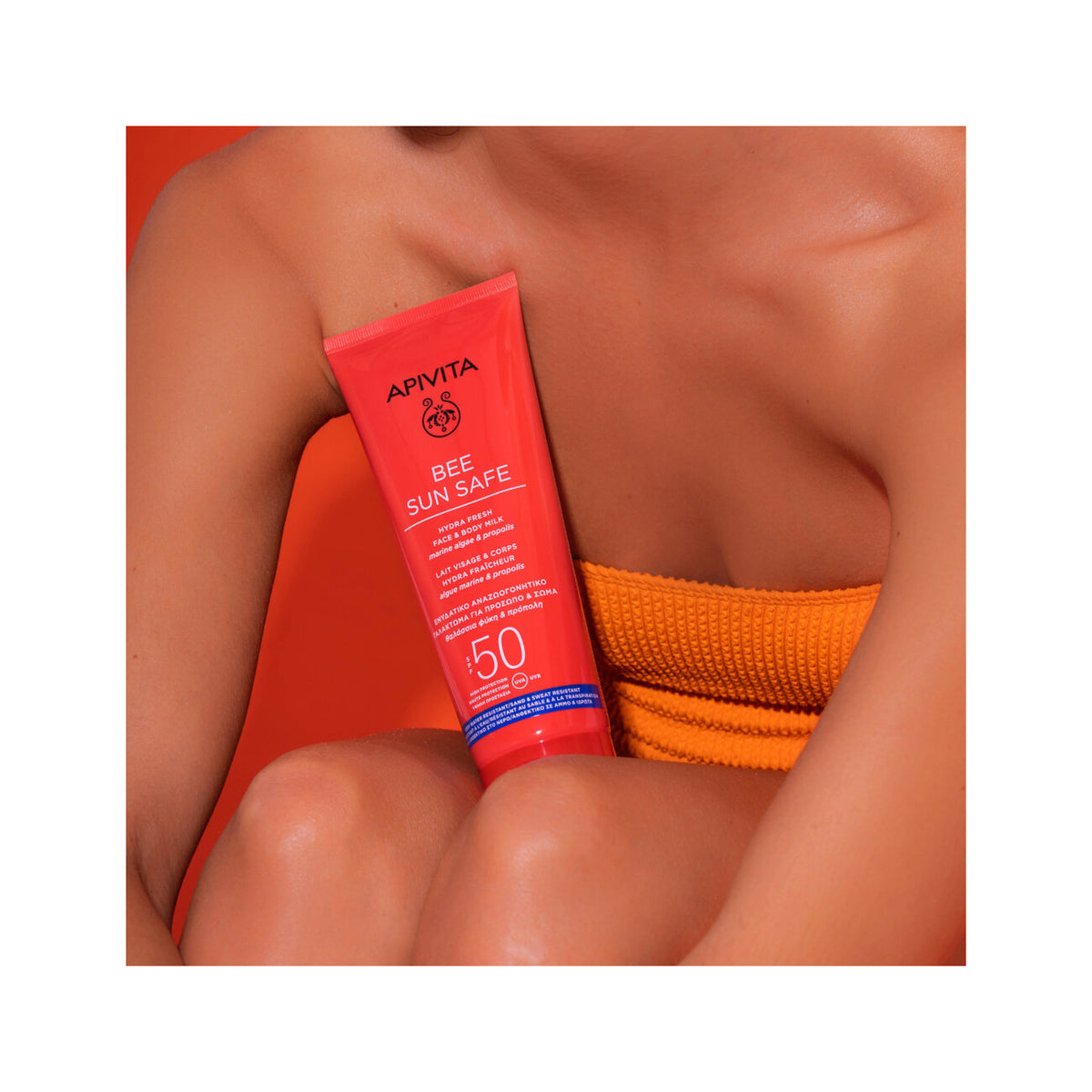 Apivita Bee Sun Safe Hydra Fresh Latte Solare SPF50 Viso Corpo 200ml-4