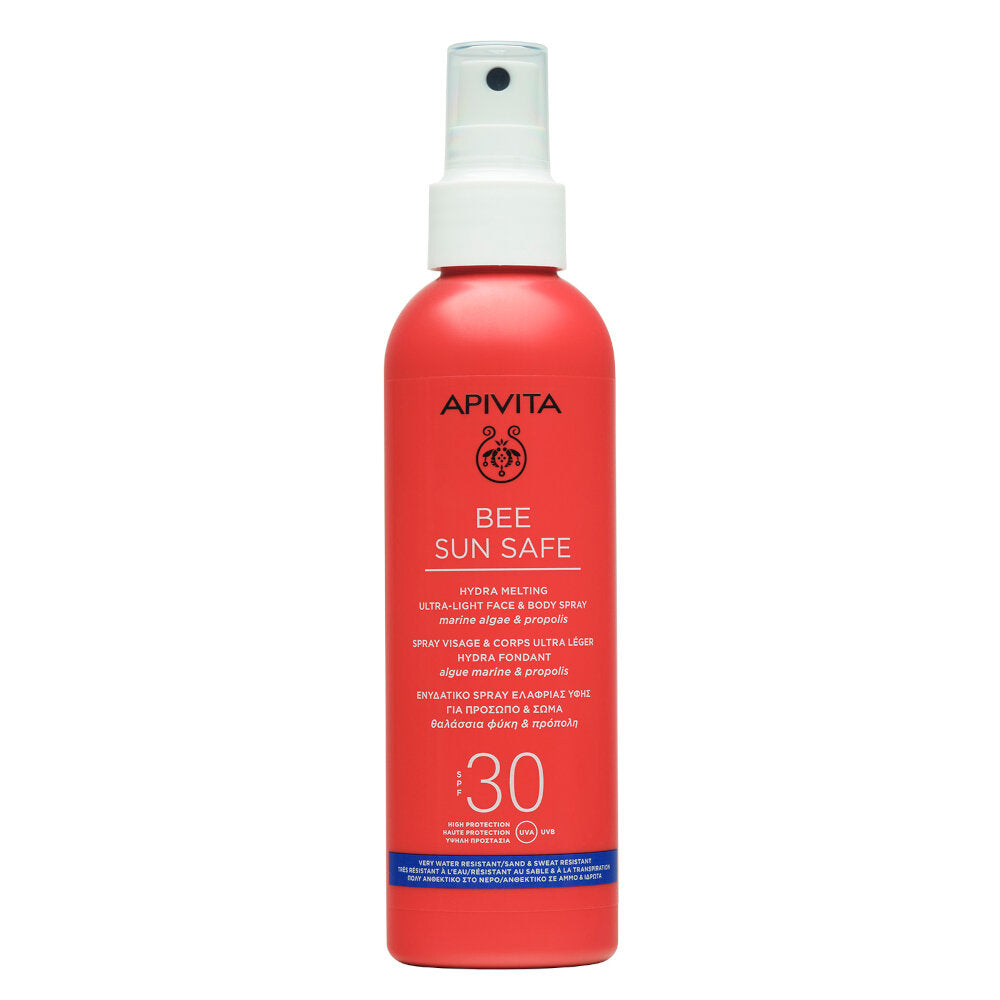 Apivita Bee Sun Safe Spray Hydra Melting Viso e Corpo Ultra-Leggero SPF30 200ml-1