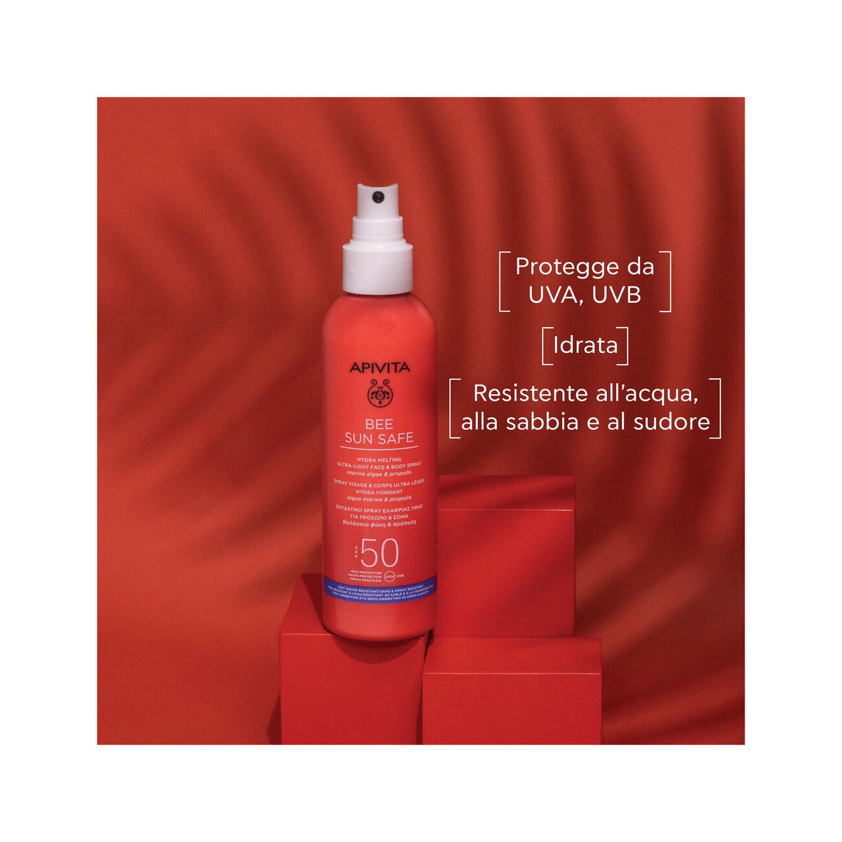 Apivita Bee Sun Safe Spray Hydra Melting Viso e Corpo SPF50 200ml-2