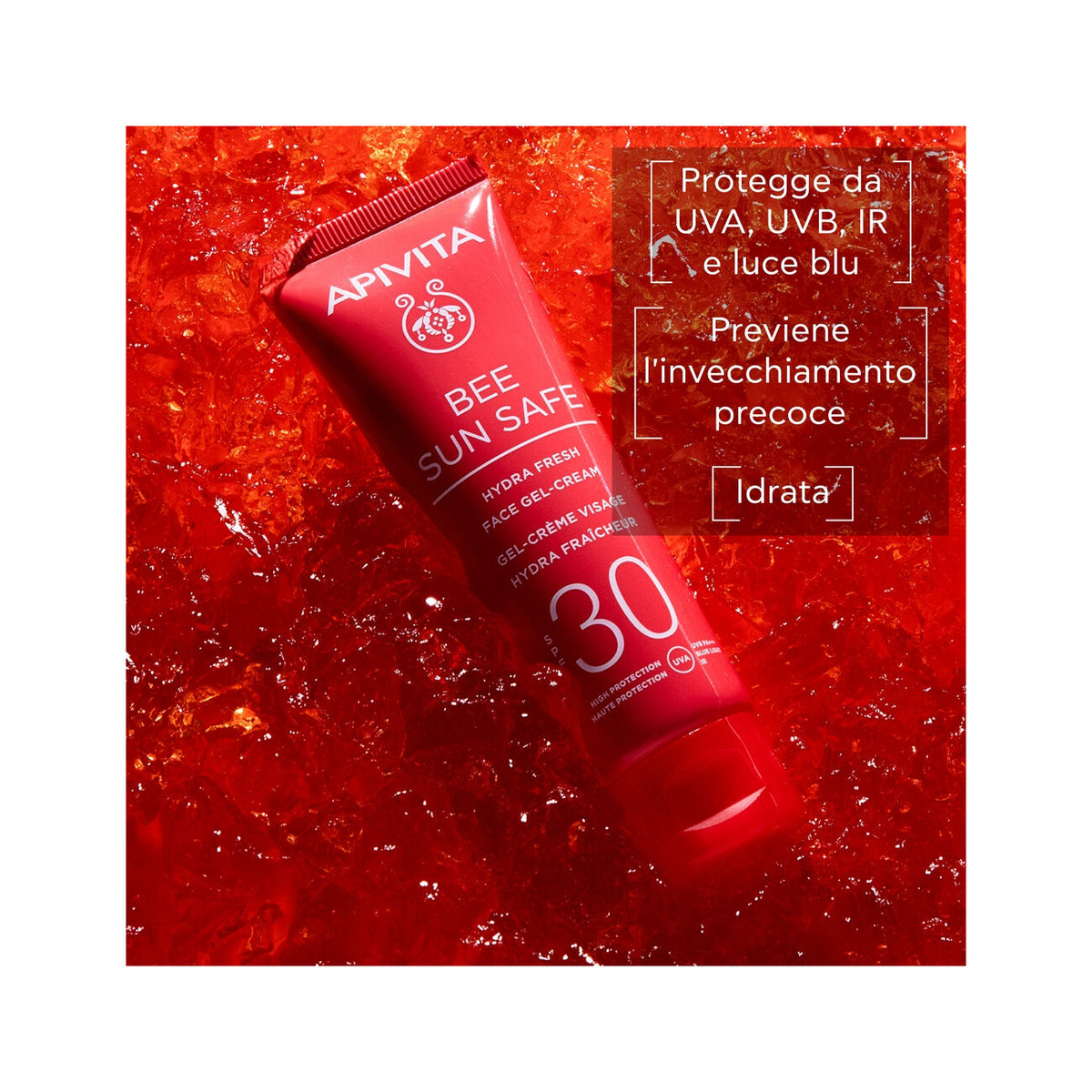 Apivita Bee Sun Safe Hydra Fresh Crema Gel Viso SPF30 50ml-2
