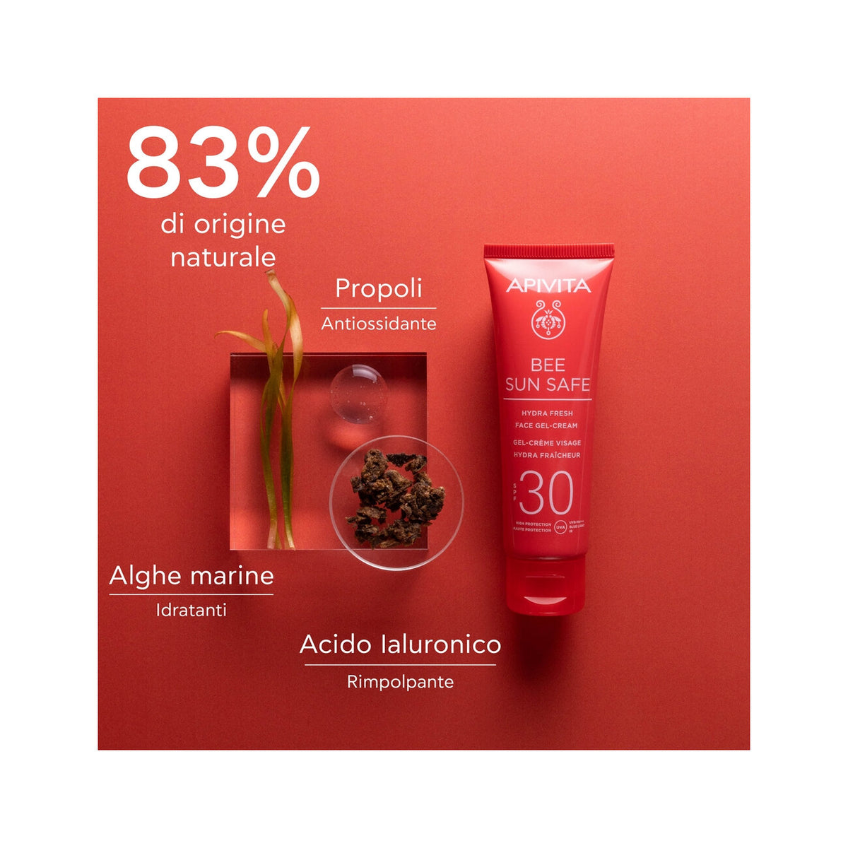 Apivita Bee Sun Safe Hydra Fresh Crema Gel Viso SPF30 50ml-3