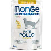 Monge Monoprotein Sterilised Paté Pollo Cibo Umido Per Gatti Adulti Sterilizzati 85g-2