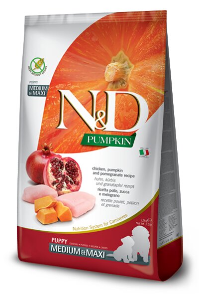 Farmina N&D Pumpkin Pollo E Zucca Cani Cuccioli Taglia Media E Grande Sacco 2,5kg-2