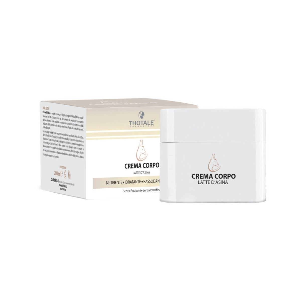 Thotale Crema Corpo Latte Asina 200 ml-1