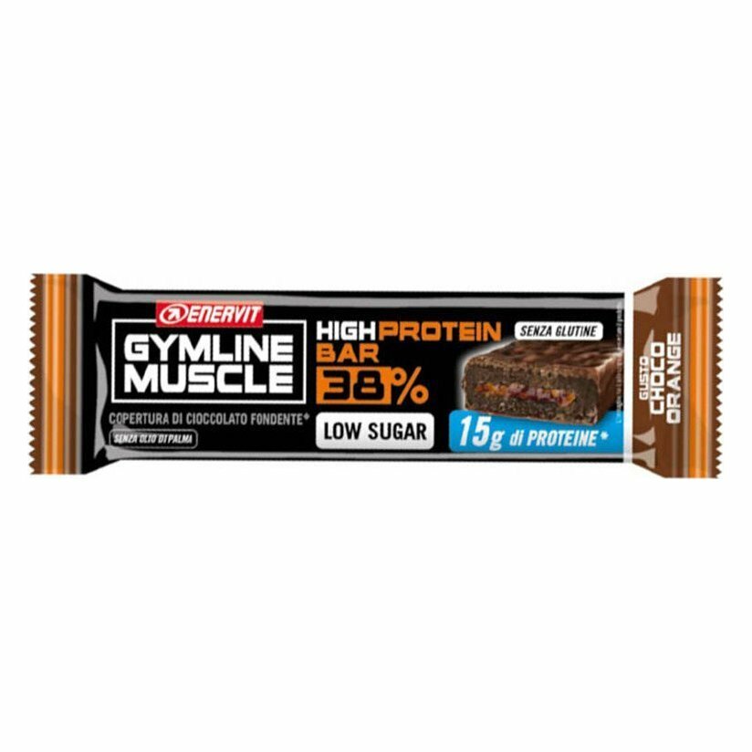 Enervit Gymline Protein Bar 38% Cioccolato Fondente Arancia 40g-2