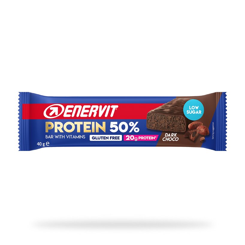 Enervit Protein Barretta 50% Dark Choco 40g-2