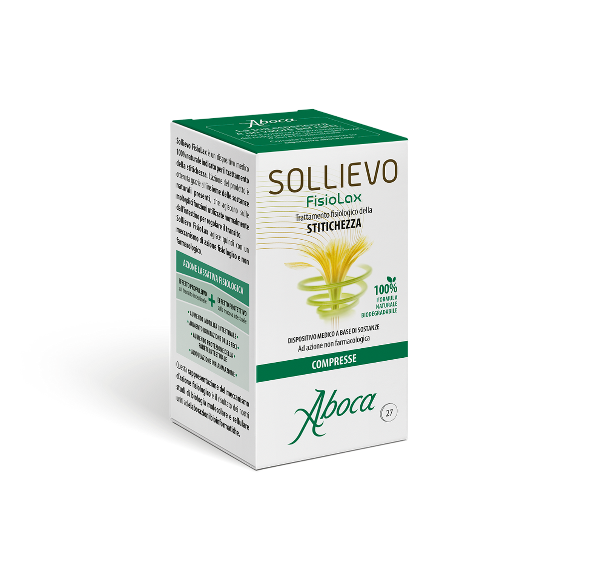 Aboca Sollievo Fisiolax Benessere Intestinale 27 Compresse-2