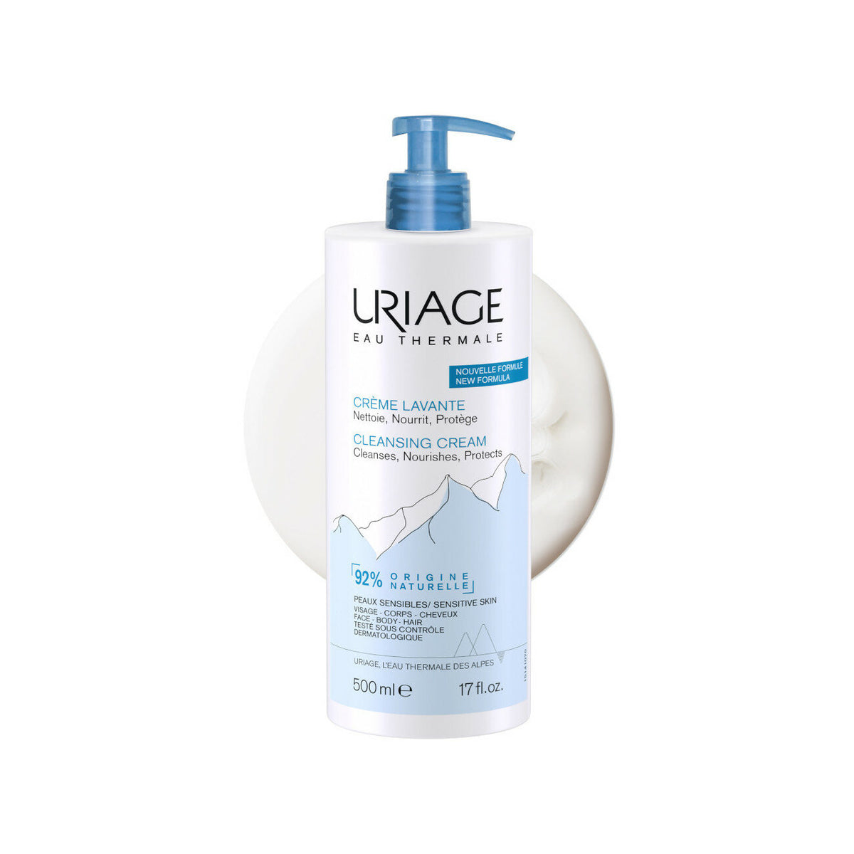 Uriage Creme Lavante pelle viso corpo e capelli 500ml-2