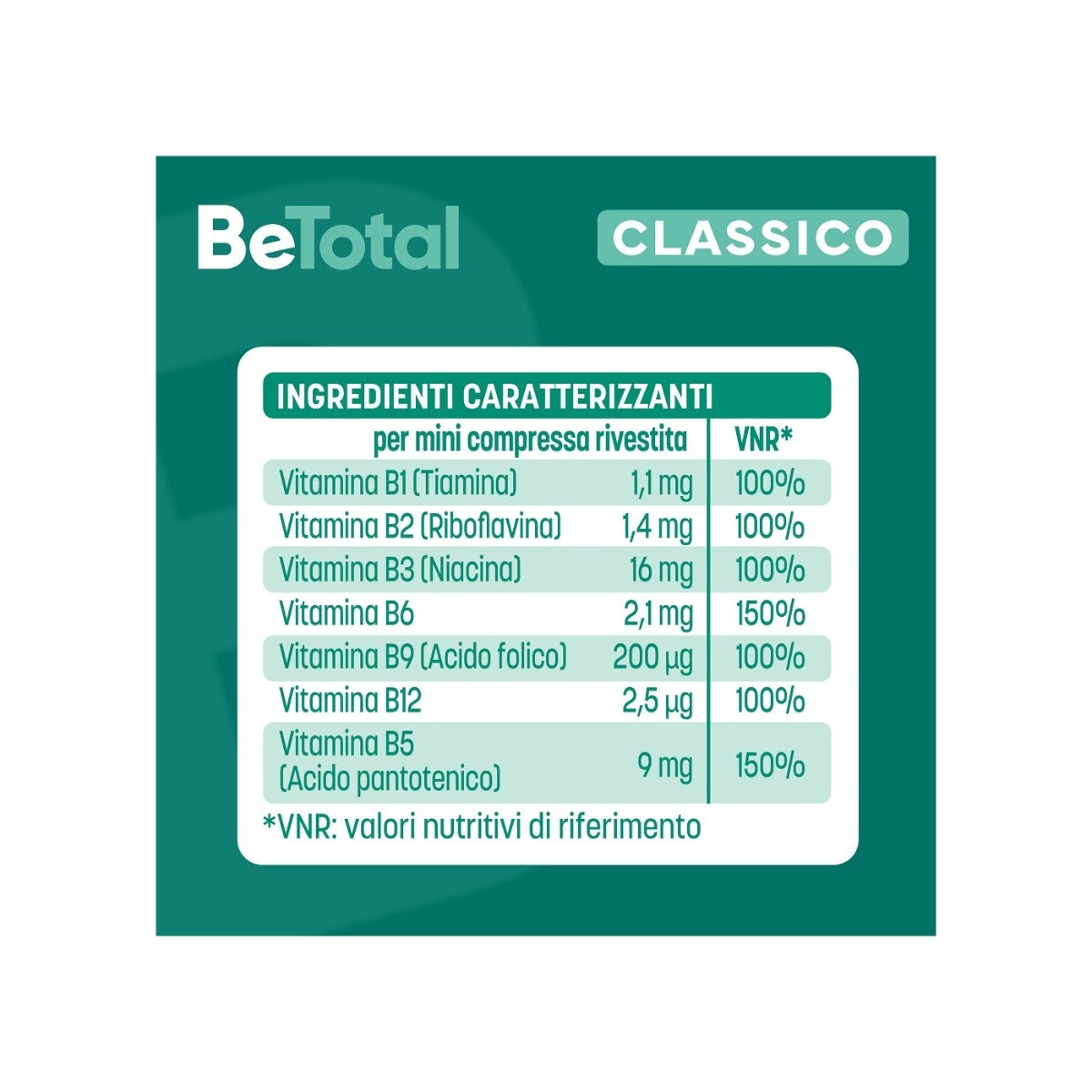 Be-Total Integratore Alimentare Vitamina B/B3/B12 Acido Folico Energia Per Adulti 60 Compresse-20