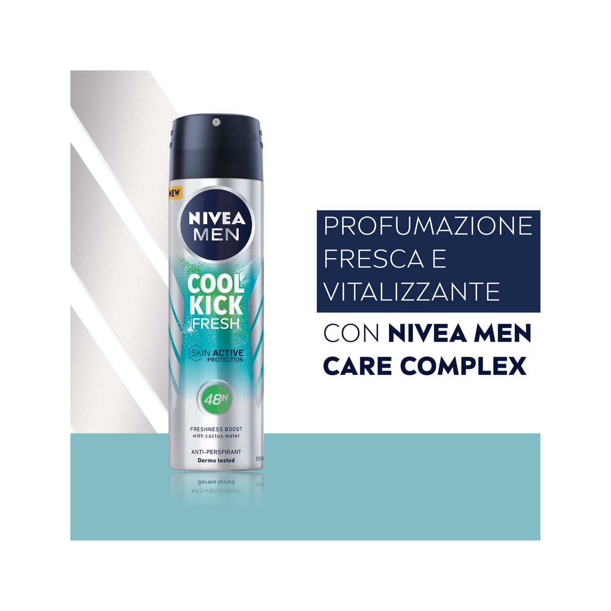 Nivea Men Cool Kick Fresh Deodorante Spray 150ml Antitraspirante Per 48h Di Freschezza-4