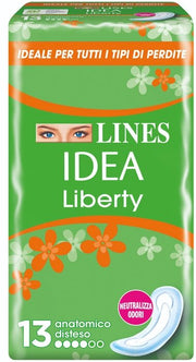 Lines Idea Liberty 13 Assorbenti Anatomici Distesi-3