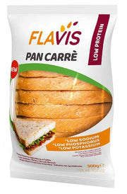 Flavis Pan Carrè pane bianco aproteico a fette 300g-2