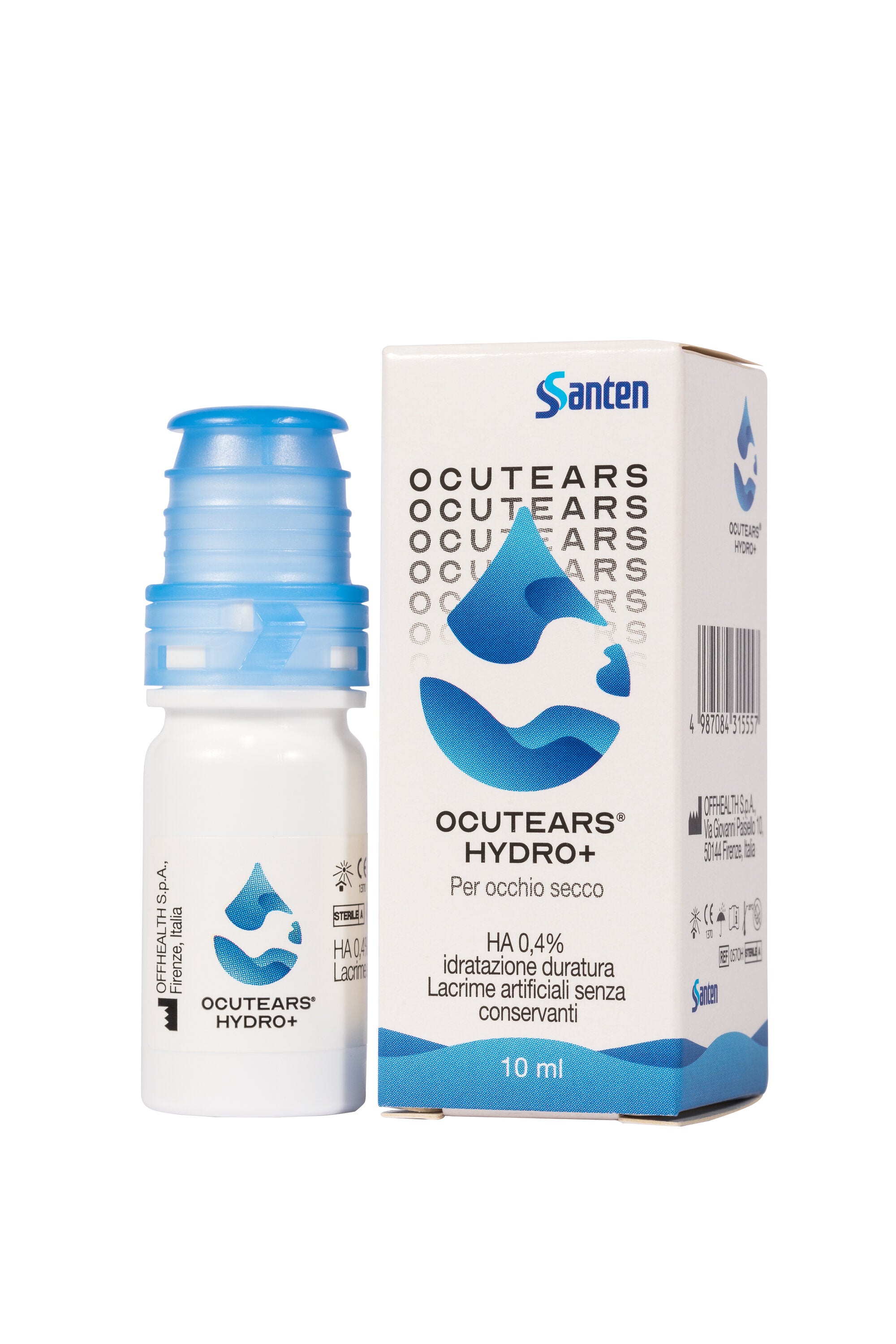 Santen Ocutears Hydro+ soluzione oftalmica lubrificante 10ml-3