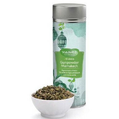 Neavita tè verde Gunpowder Marraketch 100g silver tin-2