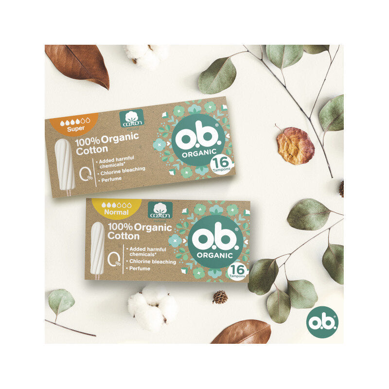 O.b. Assorbenti Interni Organic Super 100% Cottone Biologico 16 Tamponi color White-15