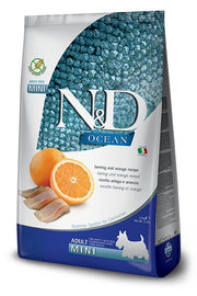 Farmina N&D Ocean Aringa E Arancia Cani Adulti Taglia Mini Sacco 800g-2