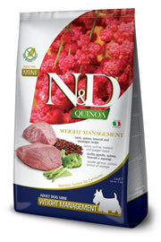 Farmina N&D Weight Management Quinoa/Agnello/Broccoli/Asparagi Per Cani Adulti Taglia Mini Sacco 2,5-2