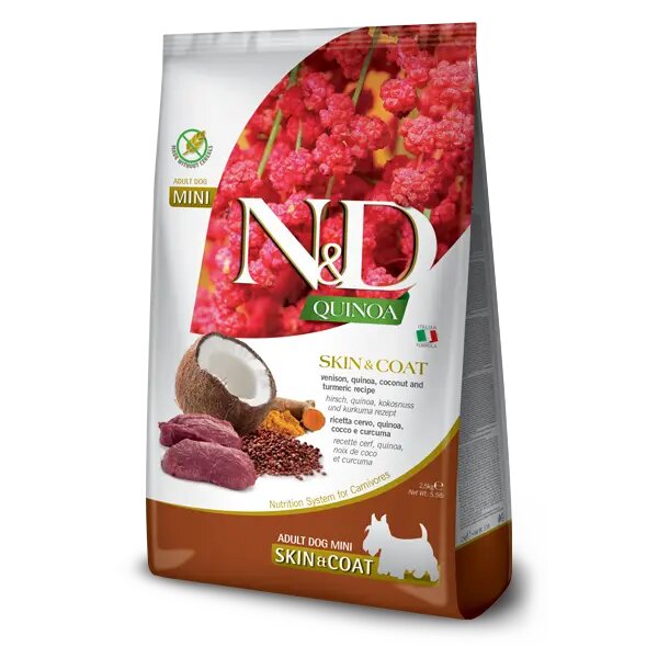 Farmina N&D Quinoa Skin & Coat Cibo Secco Per Cani Adulti Taglia Mini Sacco 2,5Kg-1