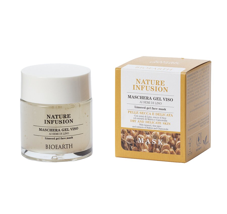 Bioearth Maschera Gel Viso Semi Di Lino 100ml-2