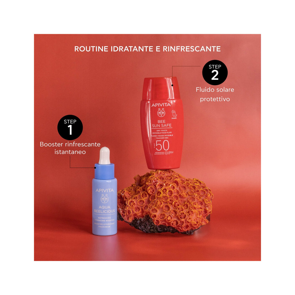 Apivita Bee Sun Safe Dry Touch Fluido Viso Invisibile SPF50 50ml-5