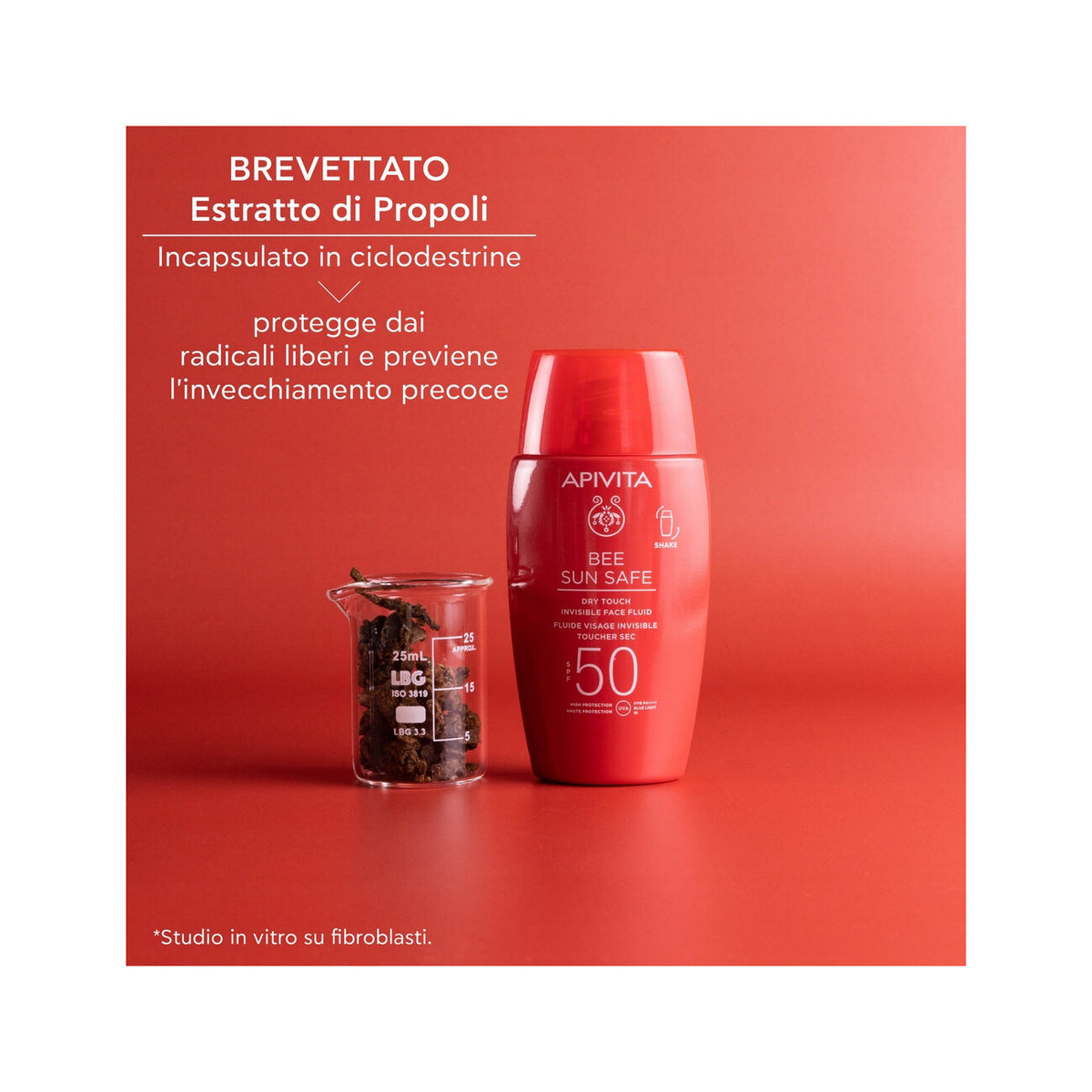 Apivita Bee Sun Safe Dry Touch Fluido Viso Invisibile SPF50 50ml-6