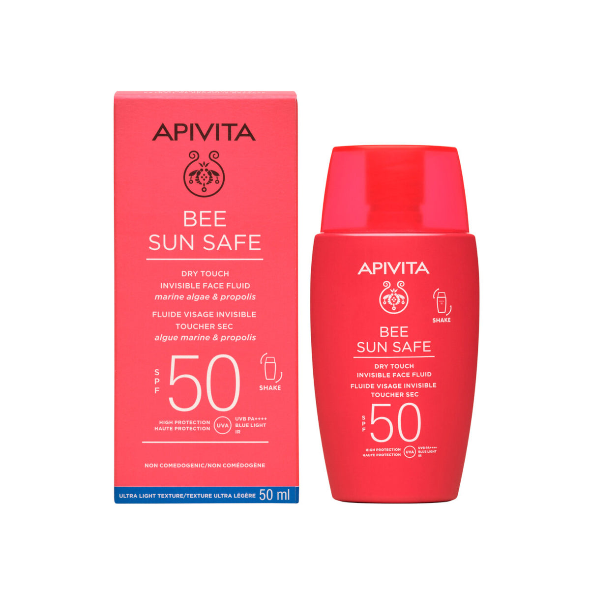 Apivita Bee Sun Safe Dry Touch Fluido Viso Invisibile SPF50 50ml-9