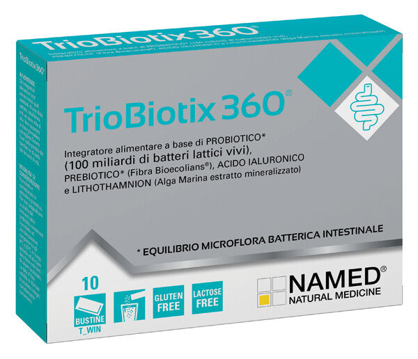 Named Triobiotix 360 per l'equilibrio della flora batterica intestinale 10 bustine-2