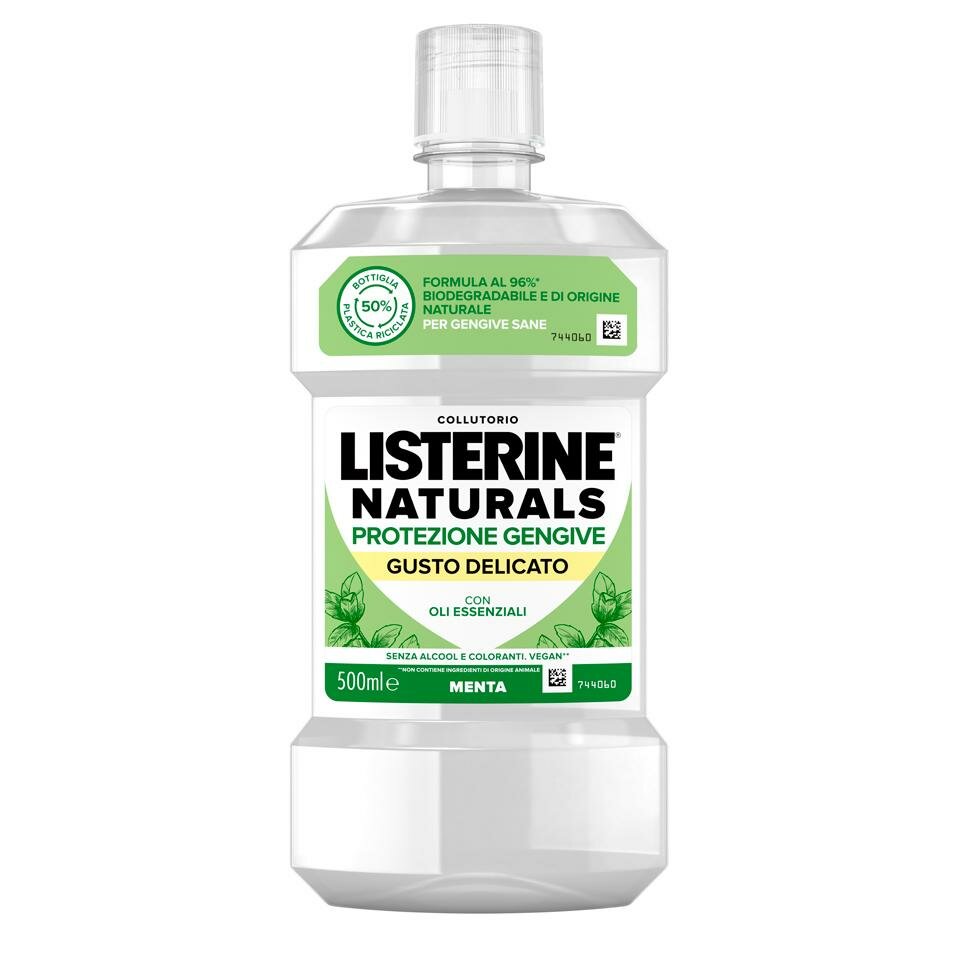 Listerine Naturals Protezione Gengive collutorio gusto delicato 500ml-2