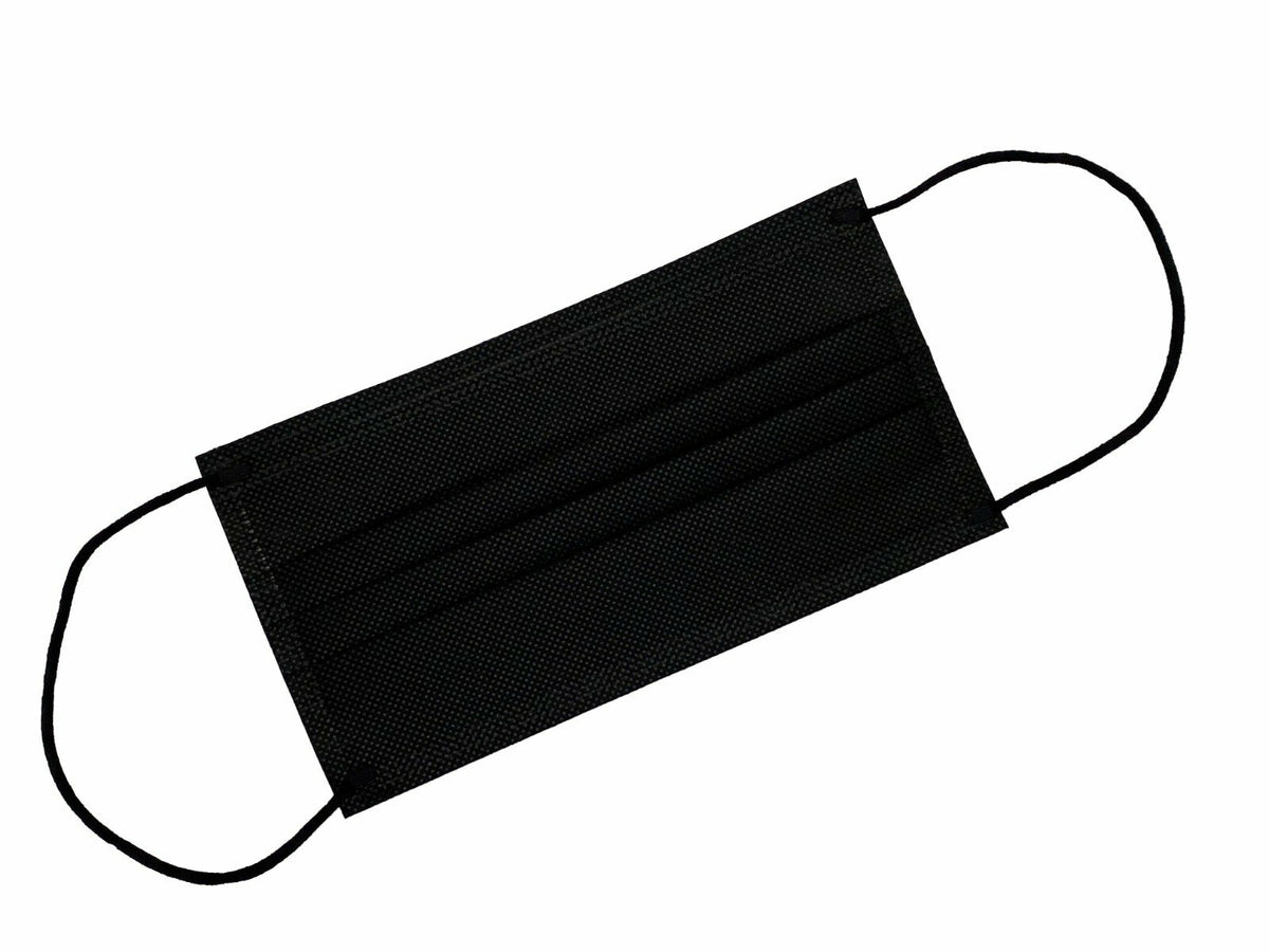 Mascherina Chirurgica Adulto Black 50 Pezzi Imbustati Singolarmente-2