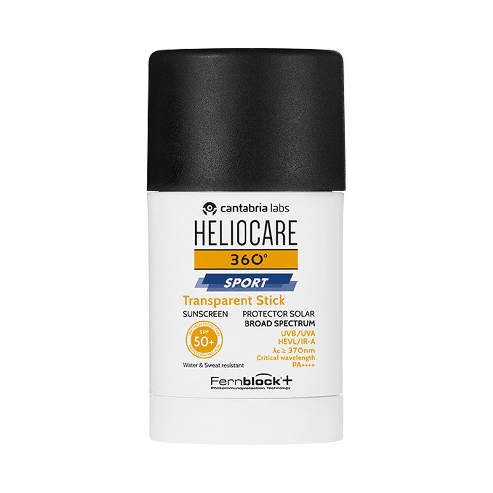 Heliocare 360° Sport Transparent Stick protezione solare SPF50+ 25g-3