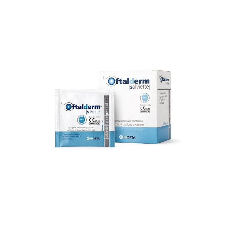 Oftalderm Salviette sterili per l'igene perioculare 16 pezzi-1