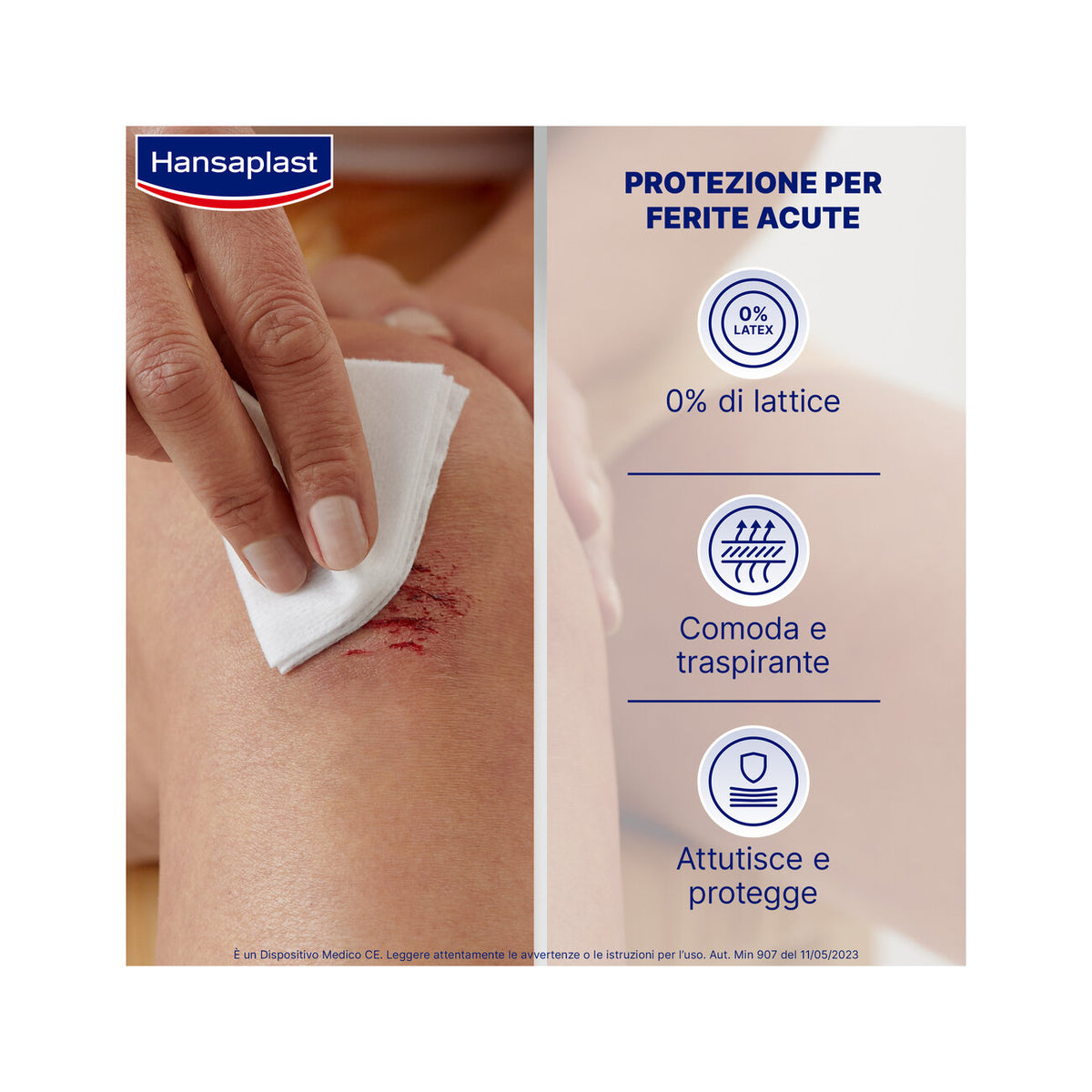 Hansaplast Compressa Soft Garze Sterili Per Ferite Postoperatorie 10 Pezzi 7,5x7,5cm-2