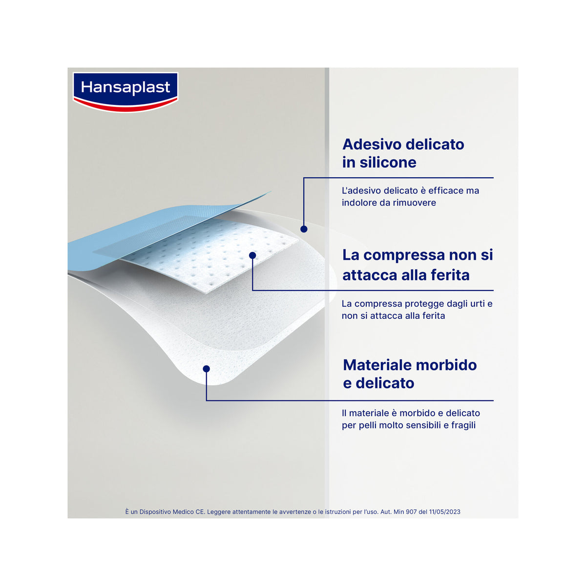 Hansaplast Cerotti Ultra Sensitive XL Morbidi E Delicati Per Pelli Molto Sensibili 5 Pezzi-2