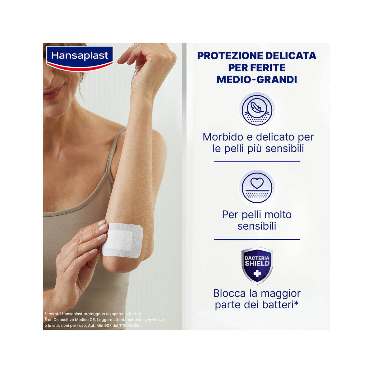 Hansaplast Cerotti Ultra Sensitive XL Morbidi E Delicati Per Pelli Molto Sensibili 5 Pezzi-3