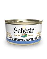 Schesir Tonnetto Con Pesce Azzurro Cibo Umido Gatti Adulti Lattina 85g-2
