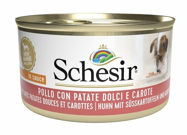 Schesir Pollo Con Patate Dolci E Carote Cibo Umido Cani Adulti Lattina 85g-2