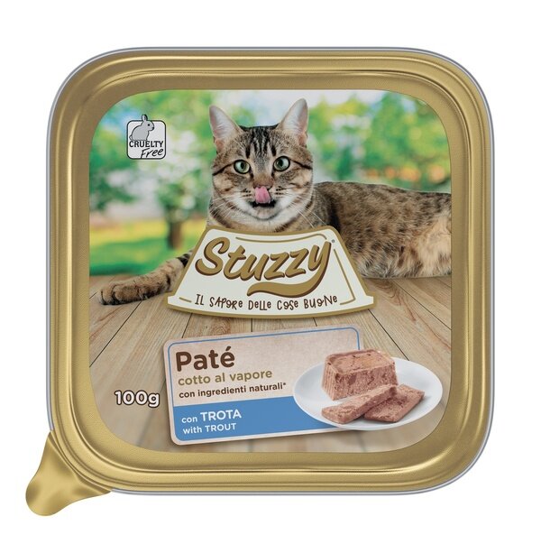 Stuzzy Cat Patè Con Trota Per Gatti Adulti 100g-1