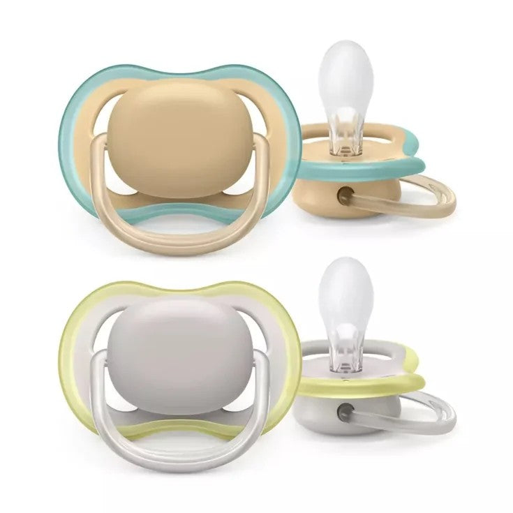 Avent Succhietto Ultra Air 6-18m no Deco Neutro 2 Pezzi-1
