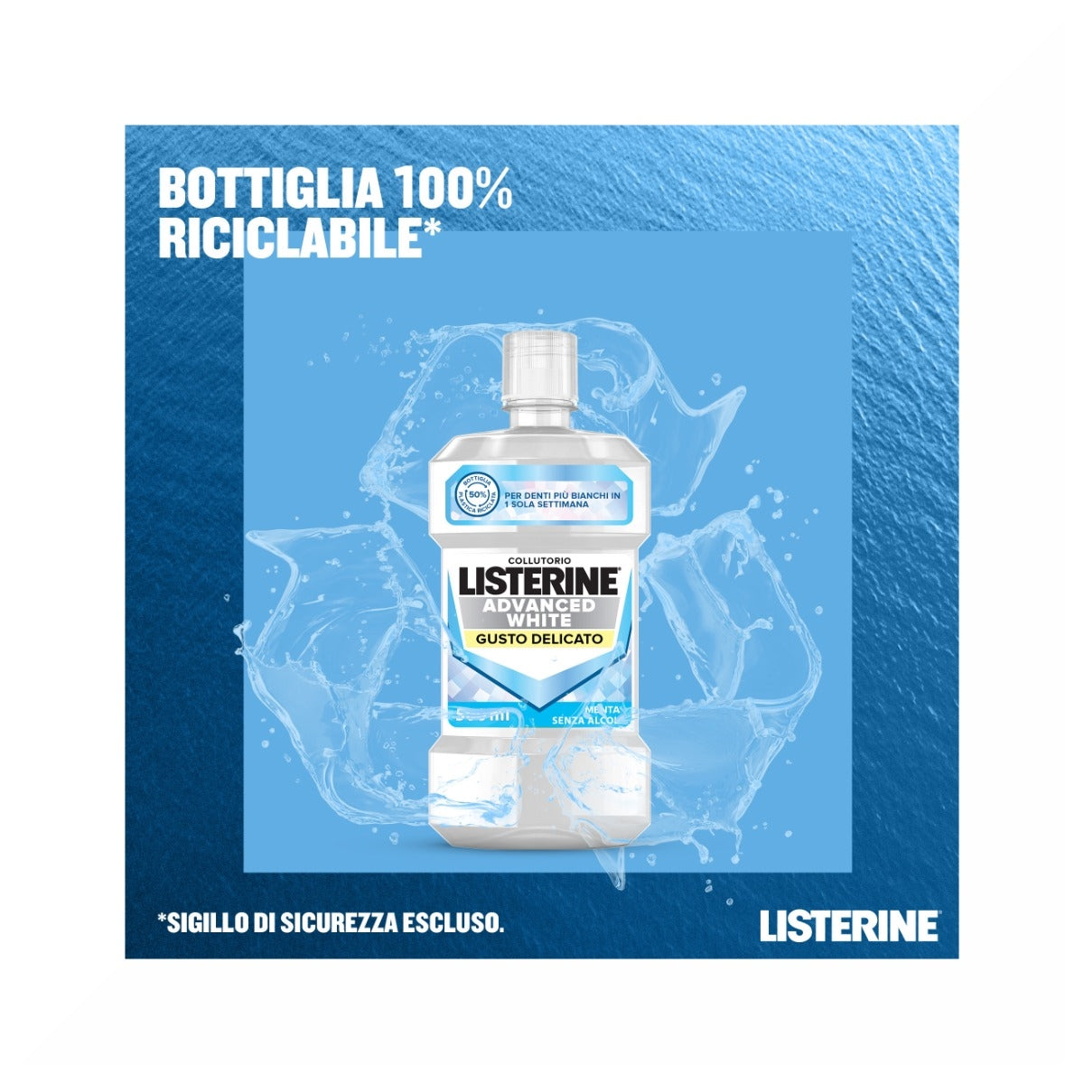 Listerine Advanced White Collutorio Gusto Delicato 500ml-8