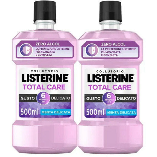 Listerine Total Care collutorio gusto delicato 2x500ml-2
