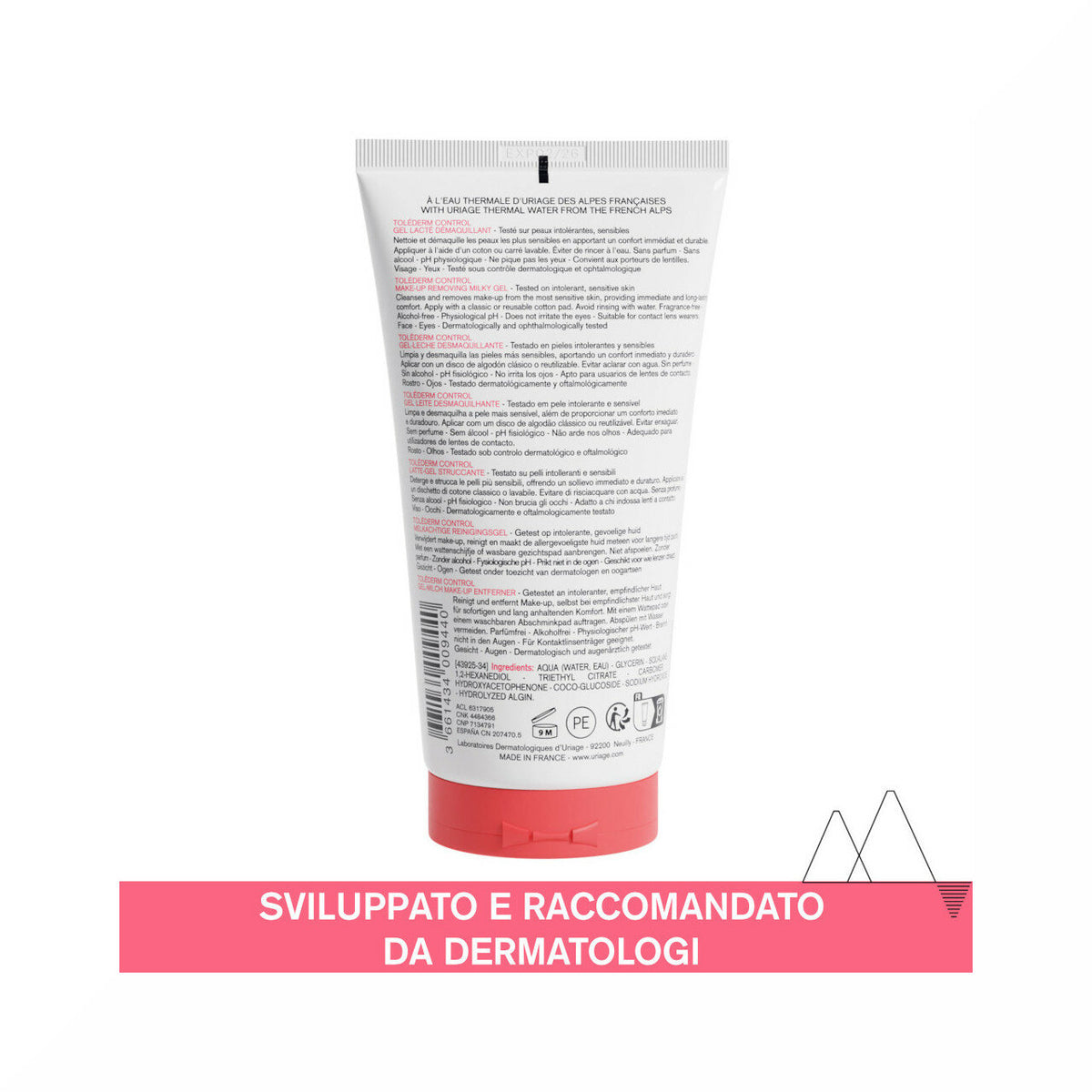 Uriage Tolederm Control gel latte struccante per pelli sensibili 150ml-2