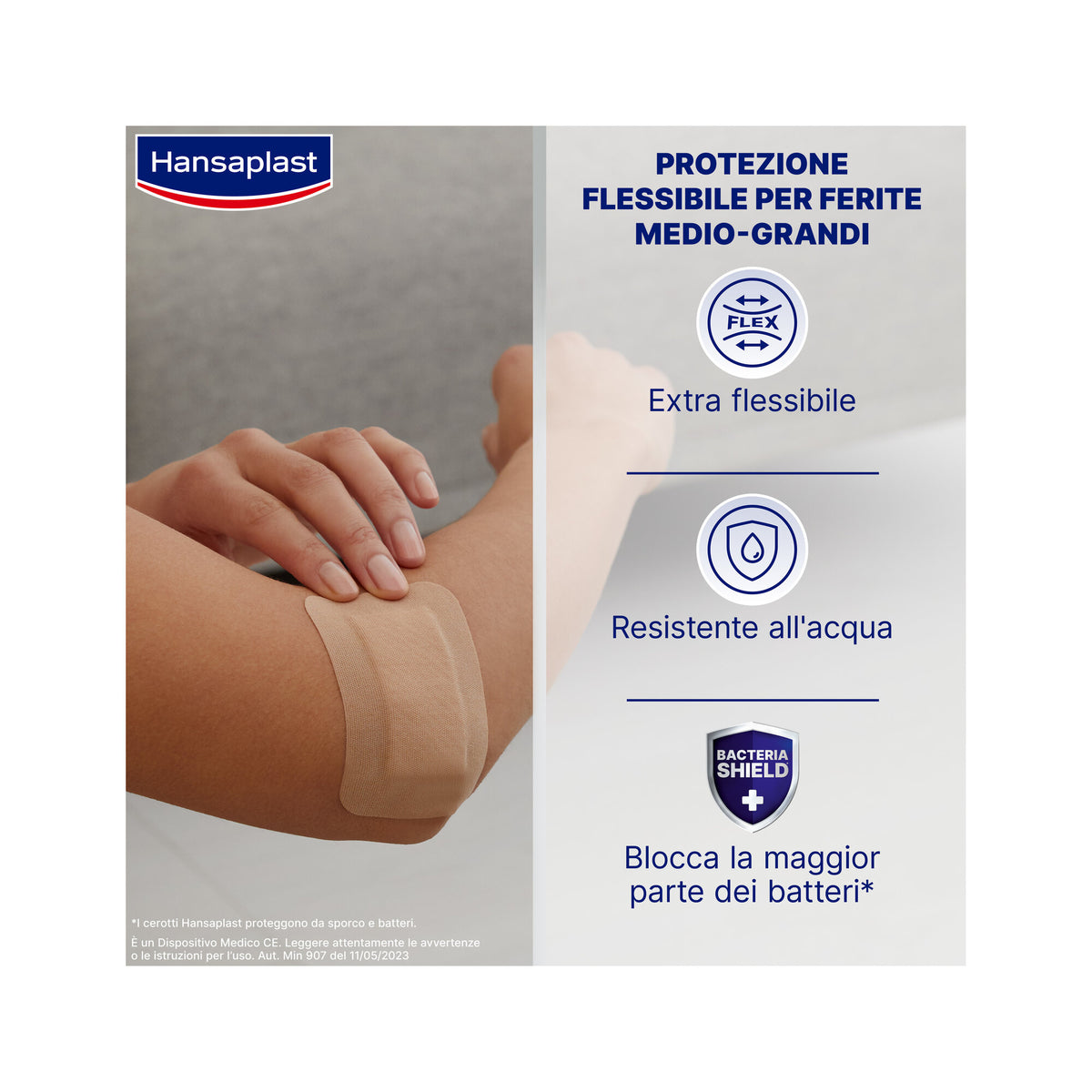 Hansaplast Cerotti Flexible XXL Medicazione Elastici Per Articolazioni 6x9cm 5 Pezzi-2