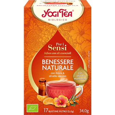 Yogi Tea Per i Sensi Benessere Naturale infuso con oli essenziali bio 17 bustine filtro