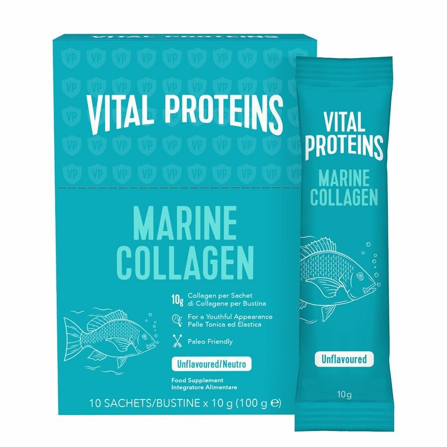 Vital Proteins Marine Collagen per il benessere della pelle 10 bustine-2