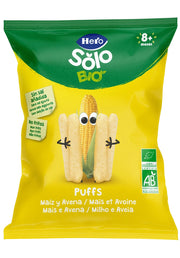 Hero Solo Snack Mini Puffs Mais e Avena Biologici 18g-1
