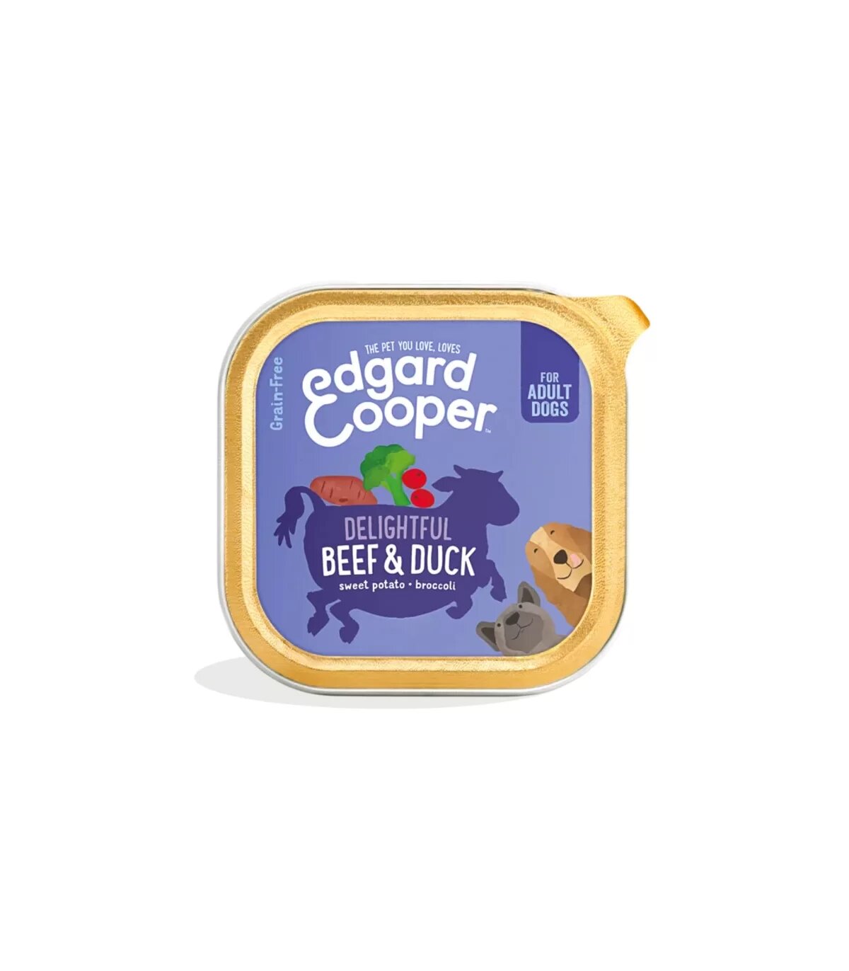 Edgard & Cooper Adult Manzo E Anatra Senza Cereali Cibo Umido per Cani 150g-3